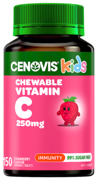 Cenovis Kids Chewable Vitamin C 250mg Strawberry Flavour