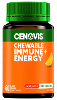 Cenovis Chewable Immune + Energy Orange Flavour