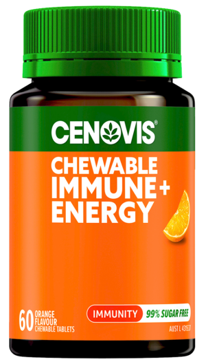 Cenovis Chewable Immune + Energy Orange Flavour